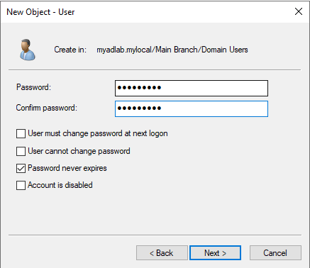 Password Settings